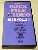 VOS ORIGINAL VIDEO@1989 VOL.2 `ROCK FILE ON VIDEO